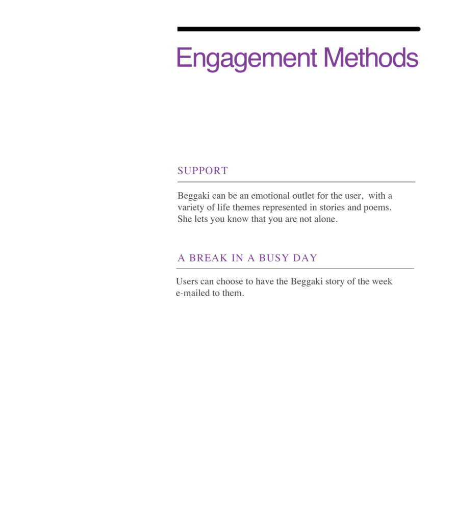 Design Persona - Engagement Methods