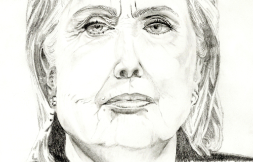 Hillary Clinton doodle portrait